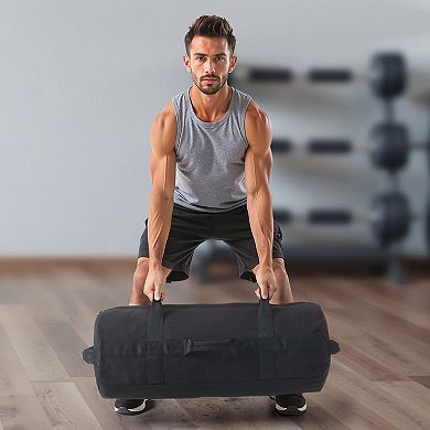 Adjustable Workout Sandbag with Handles for Strength Training Unfilled