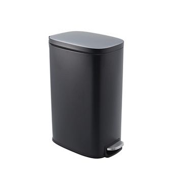 Slim Kitchen Trash Can 13 Gal, Stainless Steel Garbage Can with Inner Bucket,Soft Close Lid