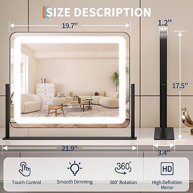 Bathroom Wall-Mounted Mirror, Shatterproof, Modern Home Décor, Suitable for Bathrooms and Bedrooms