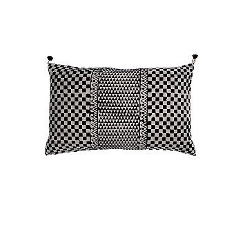 Samburu Charcoal Petit Lumbar Pillow Cover