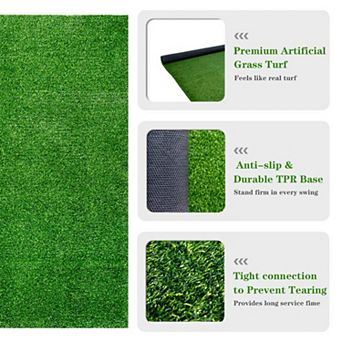 ELEMENT ACE Artificial Turf Golf Training Mat Indoor Outdoor Swing Practice
