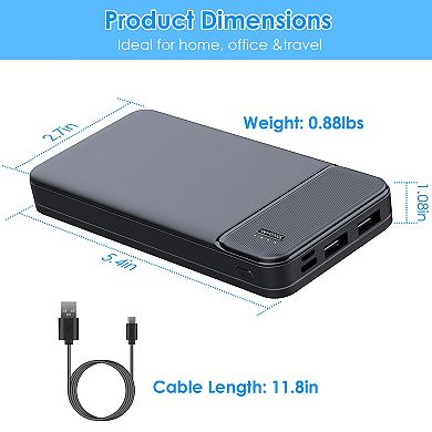 30000mAh Fast Charging Power Bank PD18W Portable Charger
