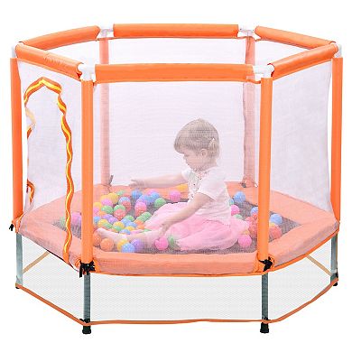 ELEMENT ACE 55-Inch Safety Trampoline with Enclosure Net and Play Balls