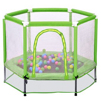 ELEMENT ACE 55-Inch Safety Trampoline with Enclosure Net and Play Balls