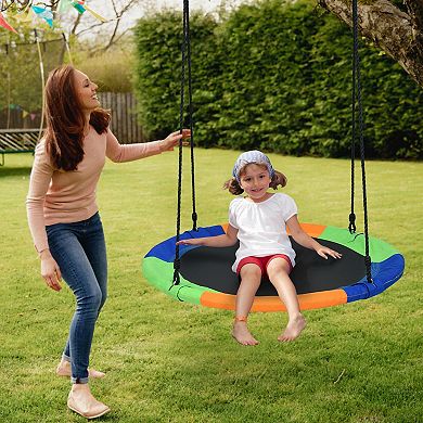 40-Inch Flying Saucer Tree Swing for Kids, Easy Installation