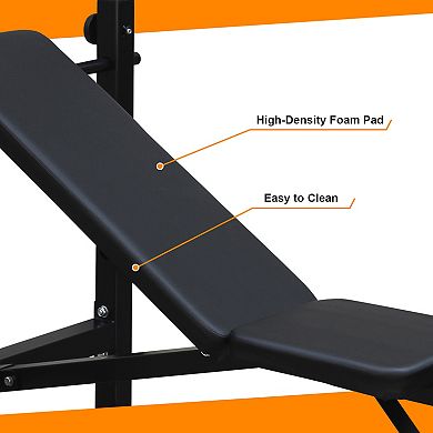ELEMENT ACE Multifunctional Strength Training Bench with Squat Rack for Home Fitness