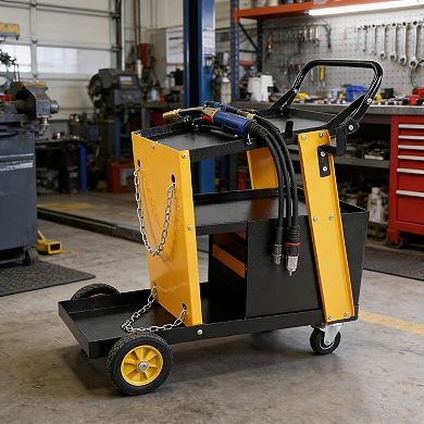 ELEMENT ACE Multi-Function Welding Cart with Storage Drawers and Safety Chains