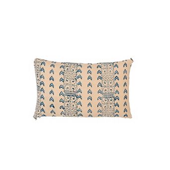 Zambia Blue Petit Lumbar Pillow Cover