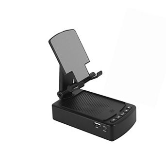 Cell Phone Stand with Wireless Speaker & Power Bank Foldable, Anti-Slip