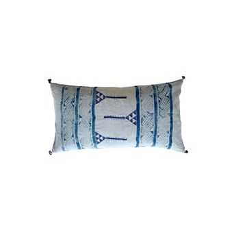 Mancala Indigo Lumbar Pillow Cover
