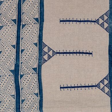 Mancala Indigo Lumbar Pillow Cover