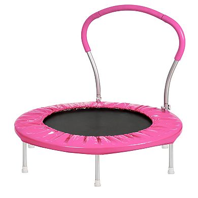 ELEMENT ACE Compact Rebounder Trampoline with Safety Handle for Indoor Outdoor Fitness
