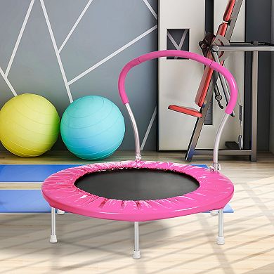 ELEMENT ACE Compact Rebounder Trampoline with Safety Handle for Indoor Outdoor Fitness