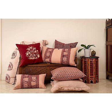 Tashkent Plum Lumbar Pillow Cover