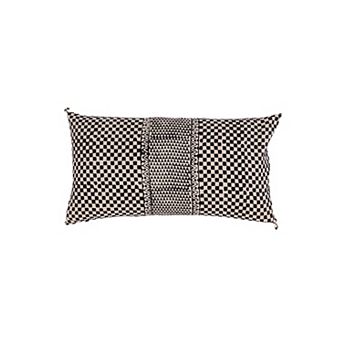 Samburu Charcoal Lumbar Pillow Cover