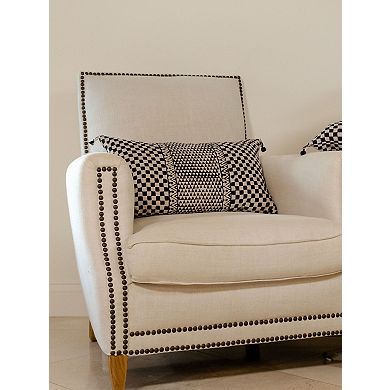 Samburu Charcoal Lumbar Pillow Cover