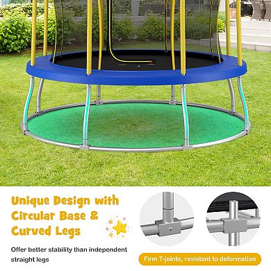 10 Feet Unique Flower Shape Trampoline with Galvanized Steel Frame