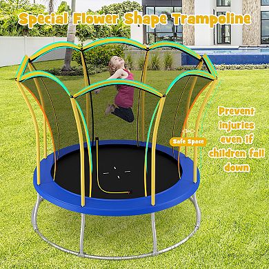 10 Feet Unique Flower Shape Trampoline with Galvanized Steel Frame
