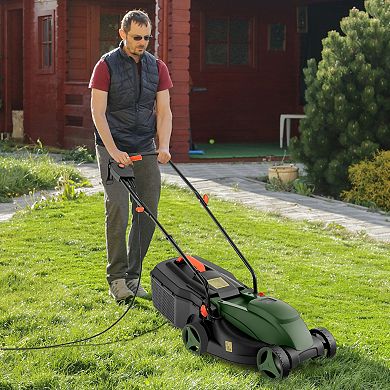 Electric Lawn Mower 10 Amp 13 Inch Corded Push Mower
