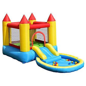 Kids Inflatable Bounce Castle with Ball Pool and Carry Bag