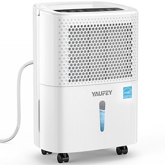 Yaufey 32 Pint Dehumidifier for 2,000 Sq. Ft Home with Drain Hose & Quiet with Humidity Control