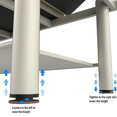 CEWOR Massage Table Adjustable Back, Metal Frame, 4 Circular Legs,Conjoined Type