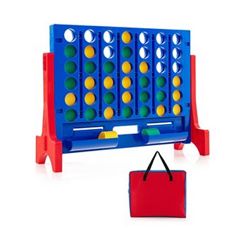 Jumbo 4 to Score Connect Game Set with Carrying Bag and 42 Coins