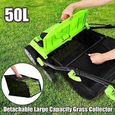 Electric Lawn Dethatcher Scarifier 15 Inch 13 Amp With Collection Bag