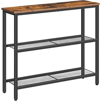 3 tier Narrow Console Table for Hallway, Entrance, Living Room, Bedroom