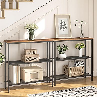 3-Tier Narrow Console Table for Hallway, Entrance, Living Room, Bedroom