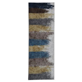 Washable Area Rugs,Modern Print Distressed Indoor Rugs for Bedroom Soft Low-Pile Area Rug