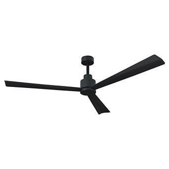 52" Modern 3-Blade Ceiling Fan with Reversible DC Motor, 6-Speed, Remote Control, No Light