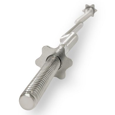 Sunny Health & Fitness 47" Threaded EZ Curl Chrome Bar