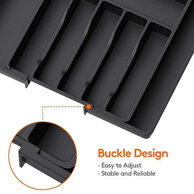 Expandable Plastic Kitchen Drawer Organizer