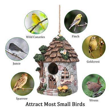 Resin Decorative Garden Bird House