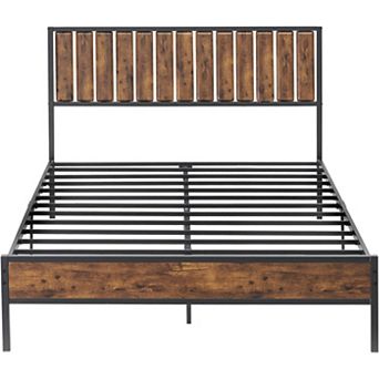Bed Frame with Headboard and Footboard Heavy Duty Metal Platform Full