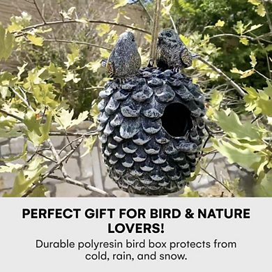 Solid Made Pinecone Hanging Bird House