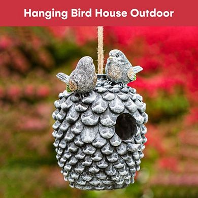 Solid Made Pinecone Hanging Bird House