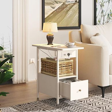 End Table With Charging Station