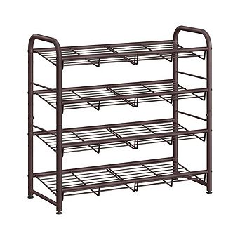 Bronze Adjustable Tilt Angle Shoe Rack