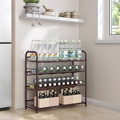 Bronze Adjustable Tilt Angle Shoe Rack