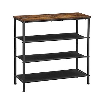 Industrial 9-to-12-Pair Shoe Rack
