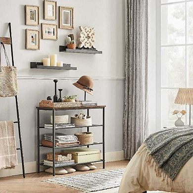 Industrial 9-to-12-Pair Shoe Rack