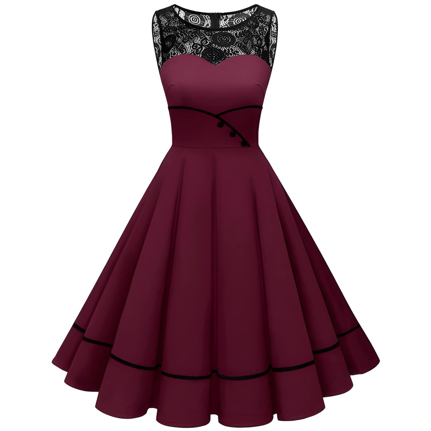 Женские платья Vintage Formal Dress with Sleeveless Retro Style