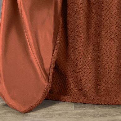 SUPERIOR Victoria Fluffy Fleece Reversible Throw Blanket