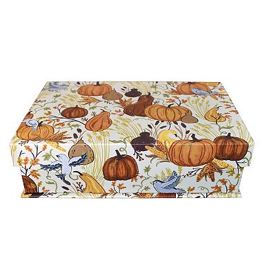 Celebrate Together™ Fall Blue Bird Harvest Pumpkin Paperbox