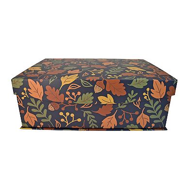 Celebrate Together™ Fall Navy Leaves Paperbox Set