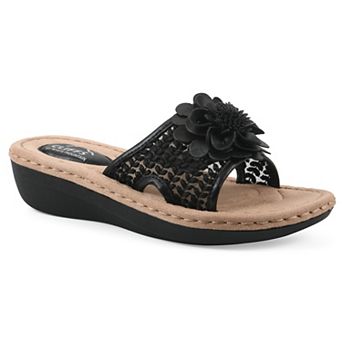 Cliffs by White Mountain Chill 2 Women's Floral Wedge Sandals