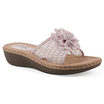Cliffs by White Mountain Chill 2 Women's Floral Wedge Sandals