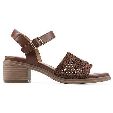 Cliffs by White Mountain Cortland Women's Block Heel Sandals